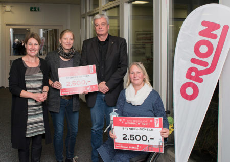 5000 € für die Inklusion in Flensburg: Die ORION Weihnachtsspende