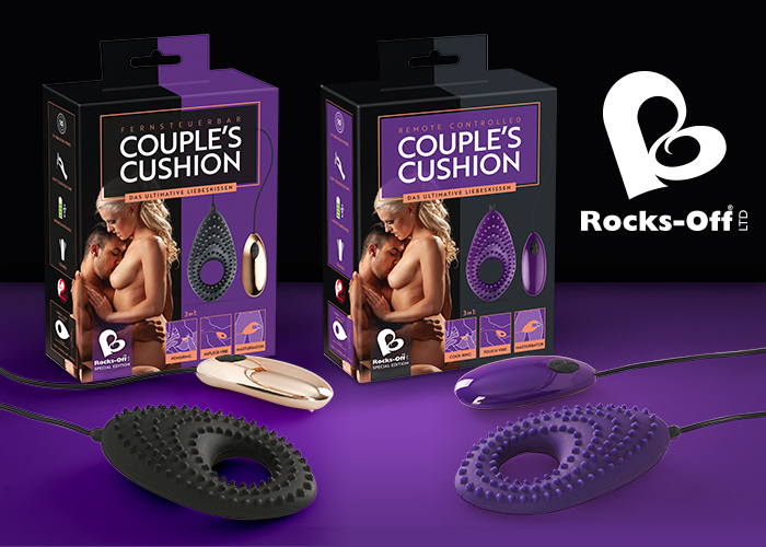 Exclusively at ORION Wholesale in cooperation with Rocks-Off: “Couple’s Cushion” – the 3-in-1 sex toy!