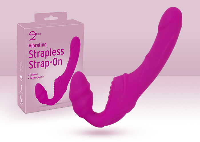 Vielseitiger „Vibrating Strapless Strap-On Double Teaser“ von You2Toys