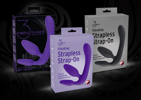 New from You2Toys: Vibrating Strapless Strap-On “Triple Teaser”