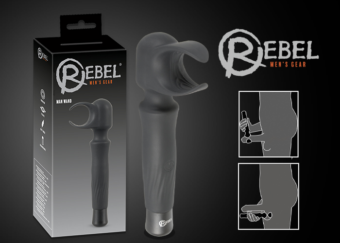 The “Man Wand” from REBEL – Massage Wand and Masturbator in One