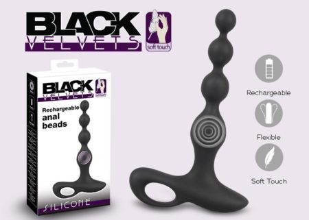 Anal vibrator in an anal beads design from Black Velvets