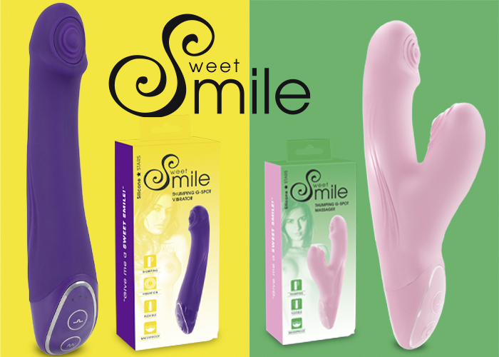 Spot-on knocking stimulation with the new G-spot vibrators from Sweet Smile 