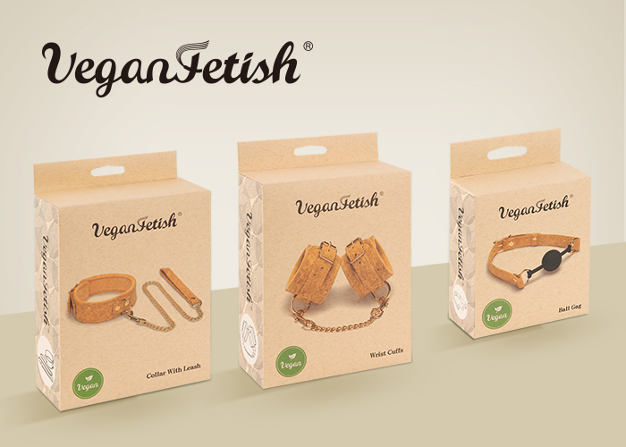 Classic restraints made out of cork from “Vegan Fetish” 