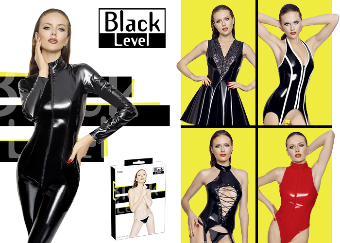 Atemberaubende Lack-Outfits von Black Level