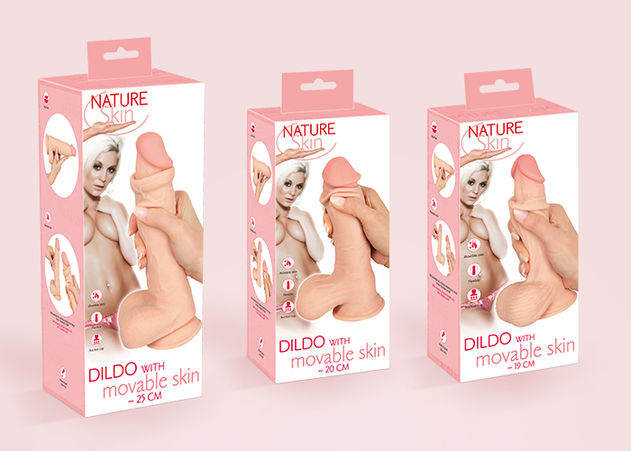 Biegsame Natur-Dildos mit beweglicher „Haut“ von Nature Skin