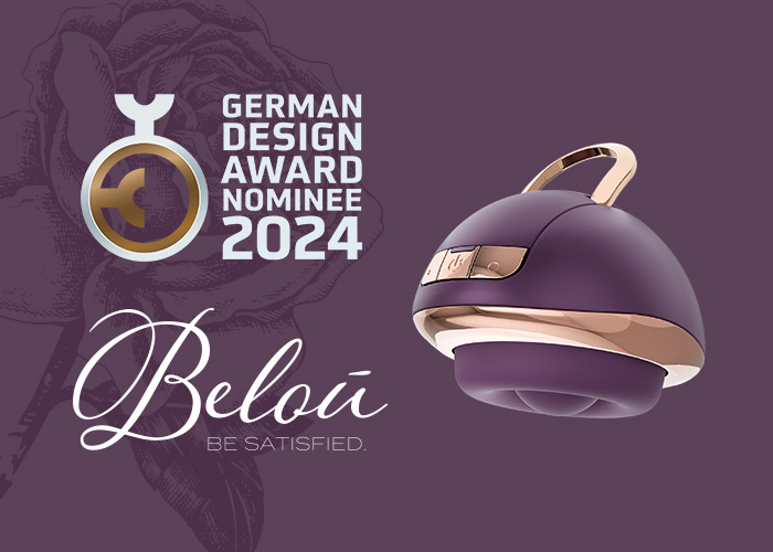 The Belou “Rotating Vulva Massager” has been nominated for the German Design Award 2024