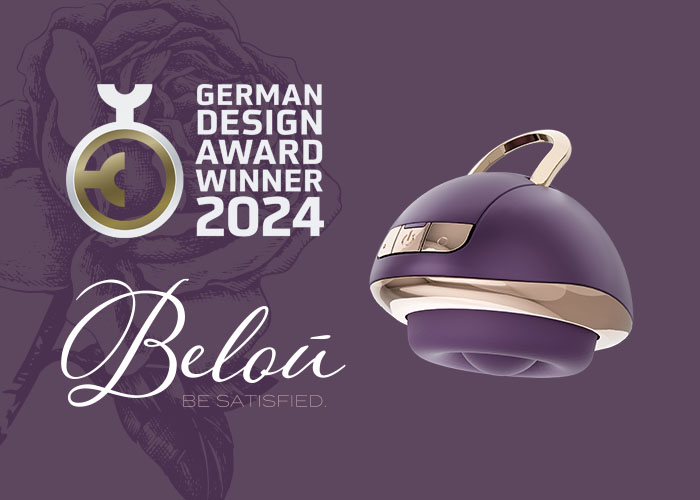 Der Belou „Rotating Vulva Massager“ ist mit dem German Design Award 2024 ausgezeichnet