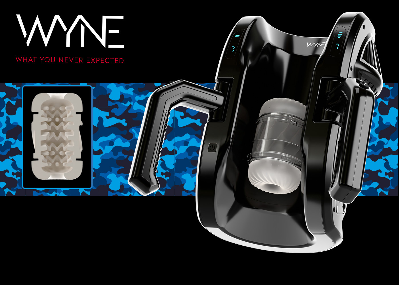 The premium masturbator from WYNE for powerful action with comfort