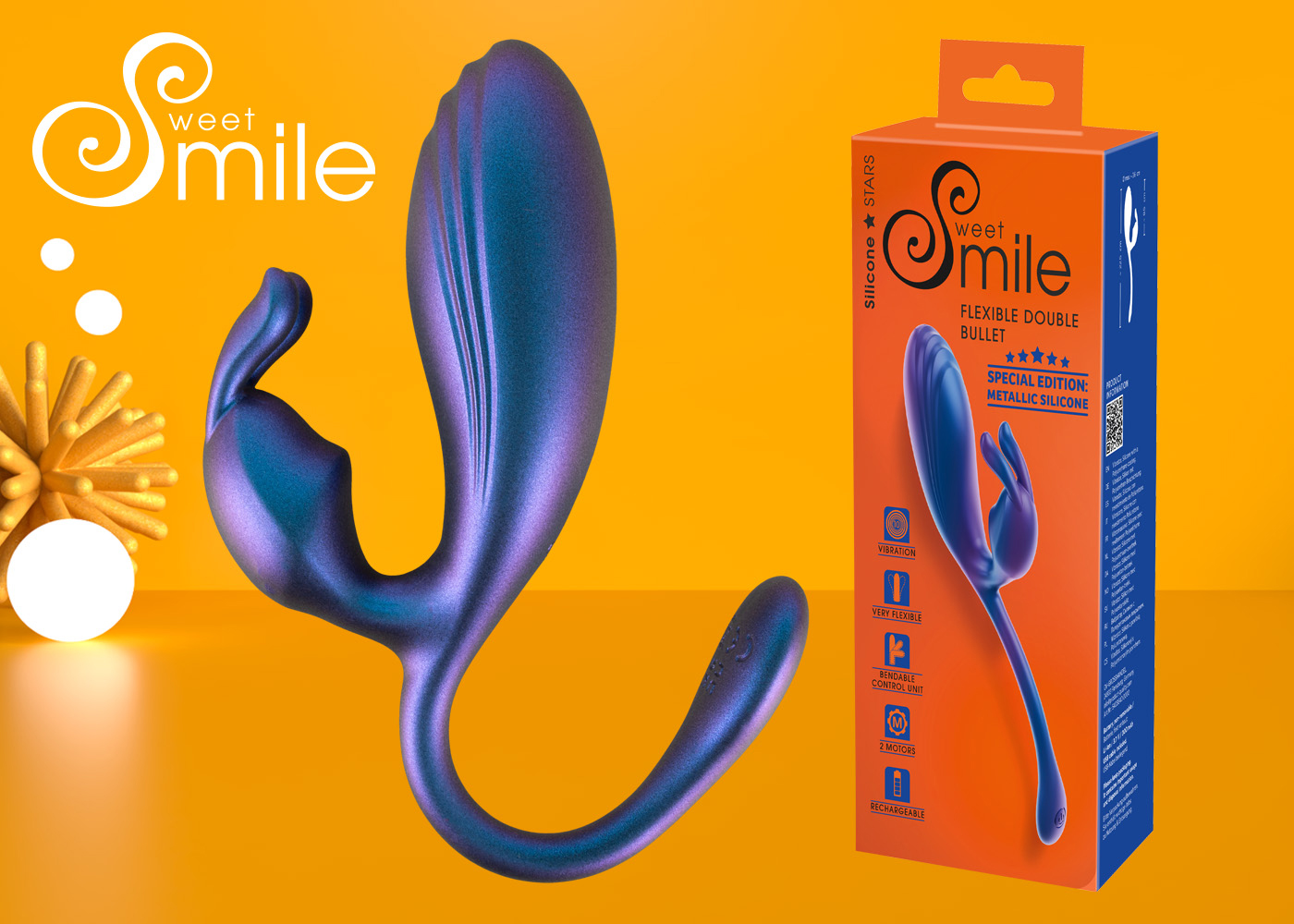 The new pleasure-giver in a metallic look from Sweet Smile