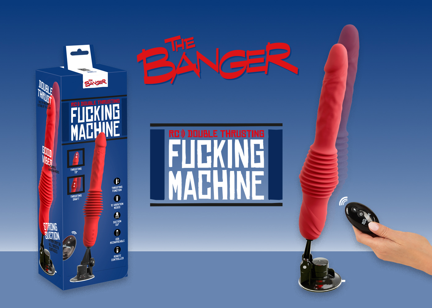 Double thrusting action & powerful vibes from The Banger